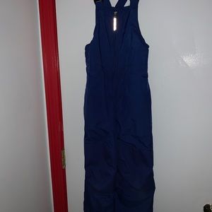 Kids Snow Bib Land’s End blue, size 6